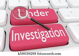 Under Investigation concept Under Investigation concept