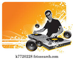 Vector illustration - DJ Vector illustration - DJ