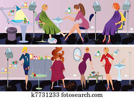 Beauty salon banner pedicure Beauty salon banner pedicure