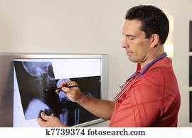 Doctor with xray
