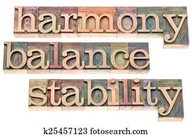 harmony, balance and stability