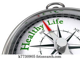 healthy life concept compass healthy life concept compass