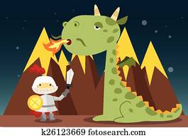 Knight and Dragon Knight and Dragon
