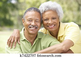 literárny opis, od, senior couple, do park