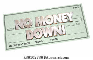 No Money Down Payment Financing Borrow Cash Money 3d Words No Money Down Payment Financing Borrow Cash Money 3d Words