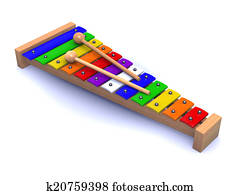 木琴 イラストレーション 278 木琴 ストックアート Fotosearch