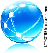 network sphere icon