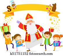 sinterklaas, et, gosses
