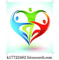 Dancing figures Clip Art | k11581949 | Fotosearch