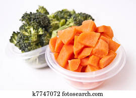 Vegetables in Plastic Container Vegetables in Plastic Container