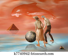 אבד, פירמידה