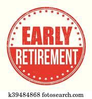 Early retirement stamp Early retirement stamp