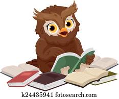 hibou, livres