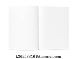 Open magazine or brochure Open magazine or brochure