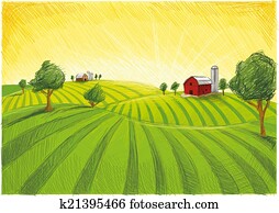 Red Farm Landscape Red Farm Landscape