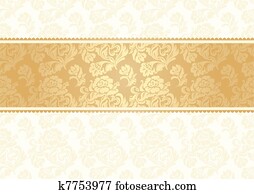 פרוח, רקע, עם, lace,, seamle