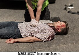 תאונה של מכונית, פצוע