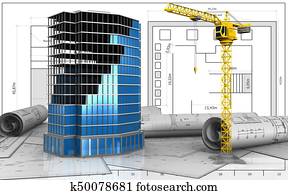 3d of office building construction 3d of office building construction