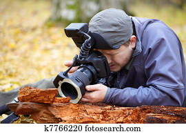 Biologist in the field