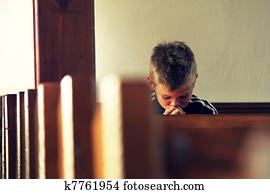 boy is praying