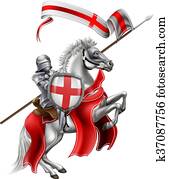 heilige, george, von, england, ritter, auf, pferd heilige, george, von, england, ritter, auf, pferd