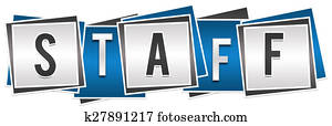 Staff Blue Grey Blocks