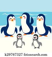 Funny Penguins Antarctica