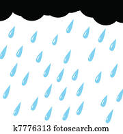 rain from cloud on white background rain from cloud on white background