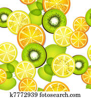 Seamless pattern with fruits Seamless pattern with fruits