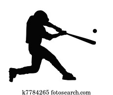 Baseball Batter Hitting Ball Baseball Batter Hitting Ball