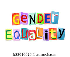 Gender equality concept.