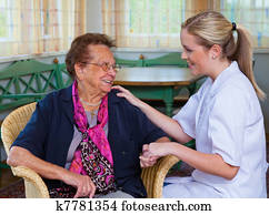 home care of old lady