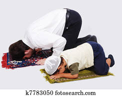 muçulmano, adoração, atividades, em, Ramadan, santissimo, mês