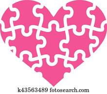 Puzzle heart Puzzle heart