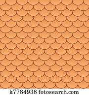 Seamless roof tiles Seamless roof tiles