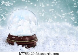 Snow Globe with Clouds Snow Globe with Clouds