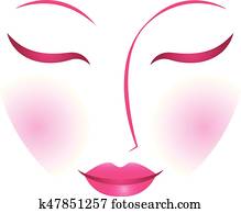 Woman Face Clipart | k2997812 | Fotosearch