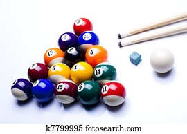 Billiard balls, pool Billiard balls, pool