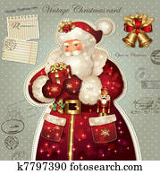 Christmas card with Santa Claus Christmas card with Santa Claus