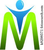 *m*, מכתב, איש