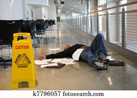 man fallen on wet floor man fallen on wet floor