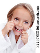 menininha, flossing