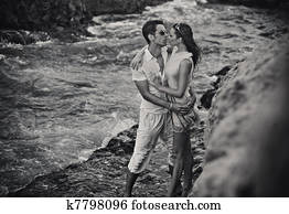 par cariñoso, abrazar