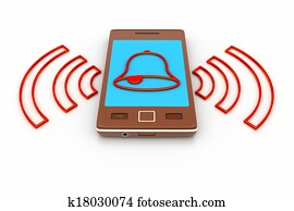 Smart phone with alarm settings Smart phone with alarm settings