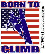 אמריקאי, הנע, לינאמאן, חשמלאי, איש מתקן, ראטרו