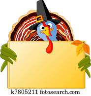 Cartoon Turkey Banner Cartoon Turkey Banner