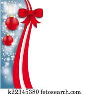 Christmas Flyer Oblong Red Ribbon Christmas Flyer Oblong Red Ribbon