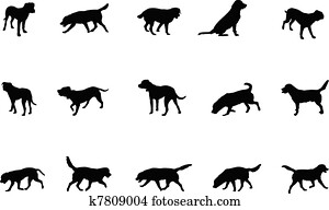 dogs silhouettes dogs silhouettes
