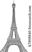 Eiffel tower vector illustration Eiffel tower vector illustration