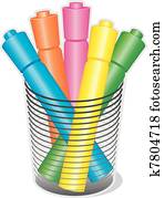 highlighter, markierung, kugelschreiber highlighter, markierung, kugelschreiber